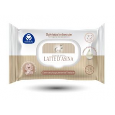 SALVIETTE BABY LATTE ASINA 72PZ